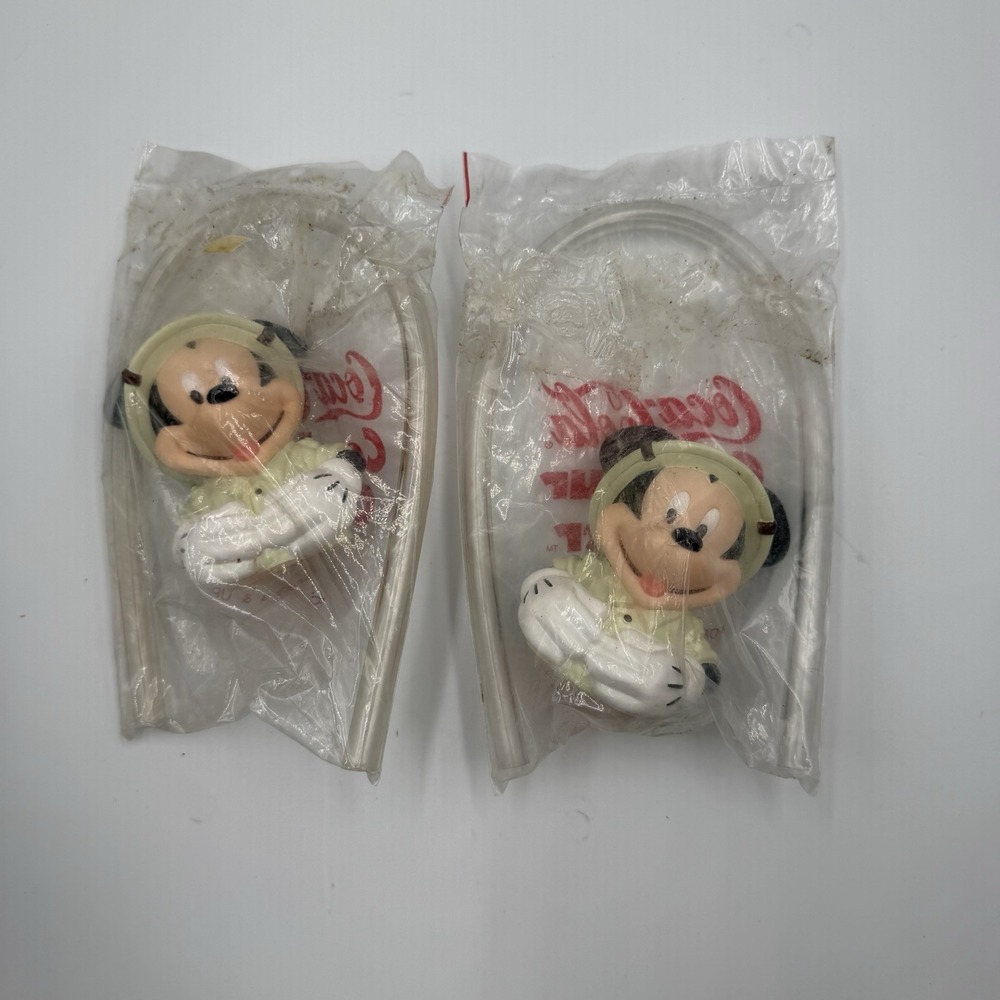 Mickey Mouse Safari Coca-Cola Contour Capper With Straw New